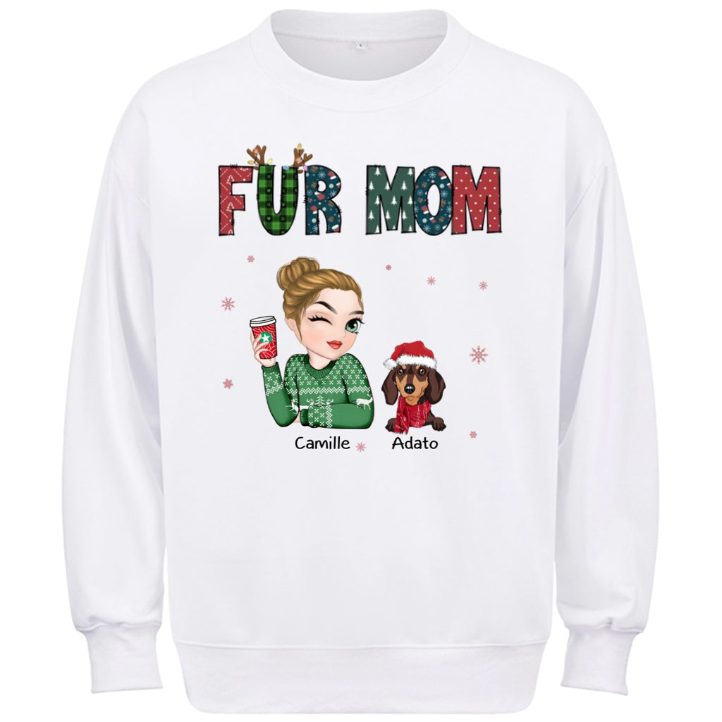 My Lovely Fur Mom - Personalized Custom Christmas Sweatshirt