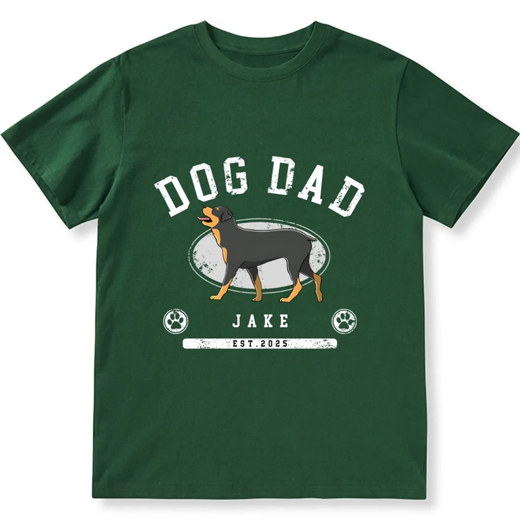 Dog Mom/Dad Est - Personalized Custom Unisex T-shirt