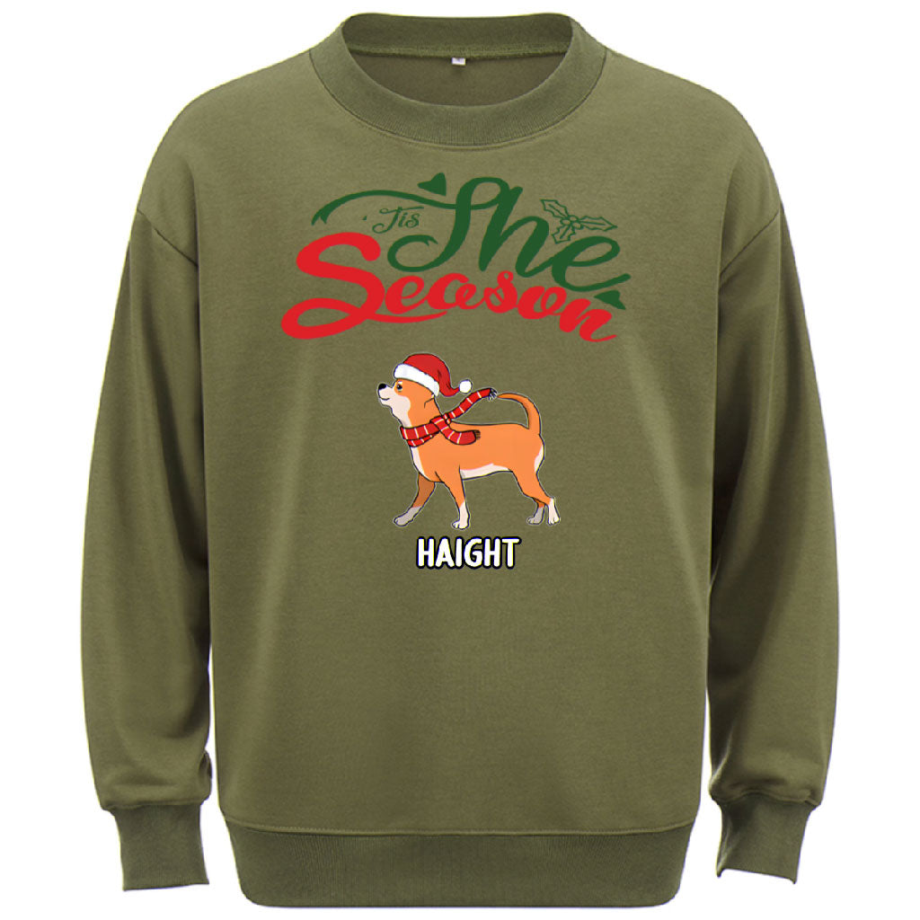 Tis The Season -Personalized Custom Christmas Sweatshirt