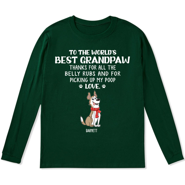 Best Dog Mom/Dad 1 - Personalized Custom Christmas Long Sleeve T-shirt