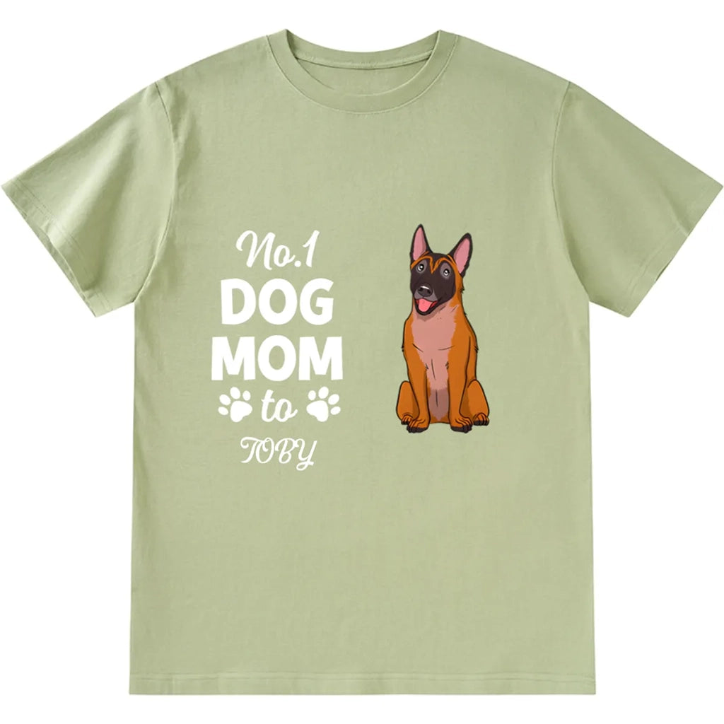 No.1 Dog Mom/Dad - Personalized Custom Unisex T-shirt