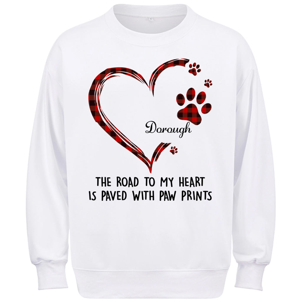 Road To Heart Pattern - Personalized Custom Sweatshirt