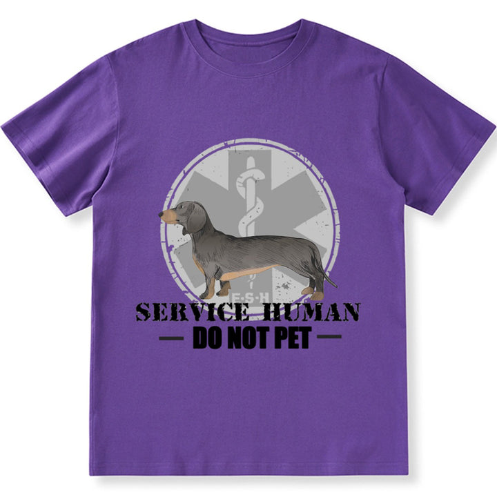 Service Human, Do Not Pet 13 - Personalized Custom Unisex T-shirt