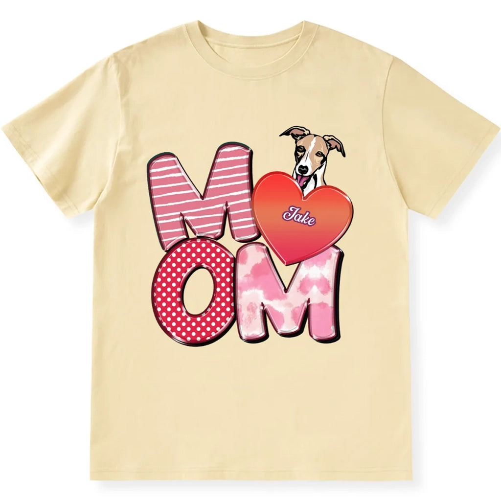 Dog Mom Love - Personalized Custom Unisex T-shirt