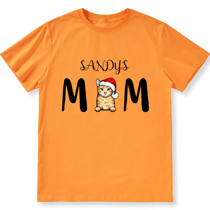 Cat Mom 3 - Personalized Custom Christmas Unisex T-shirt