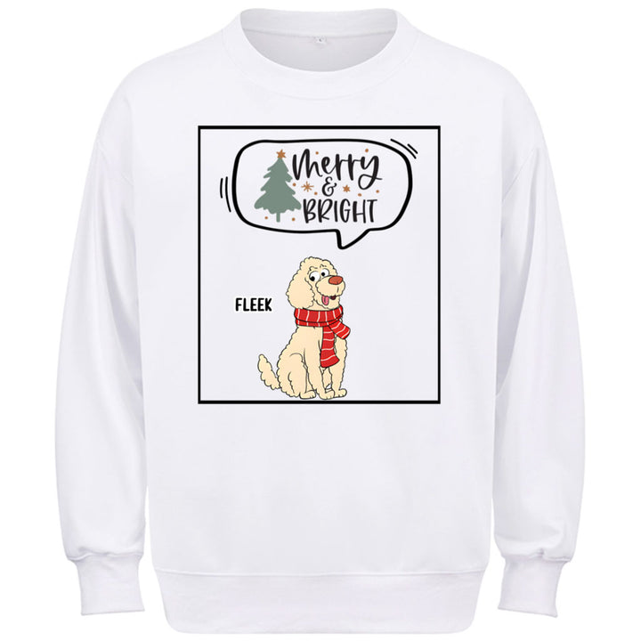 Merry And Bright -Personalized Custom Christmas Sweatshirt