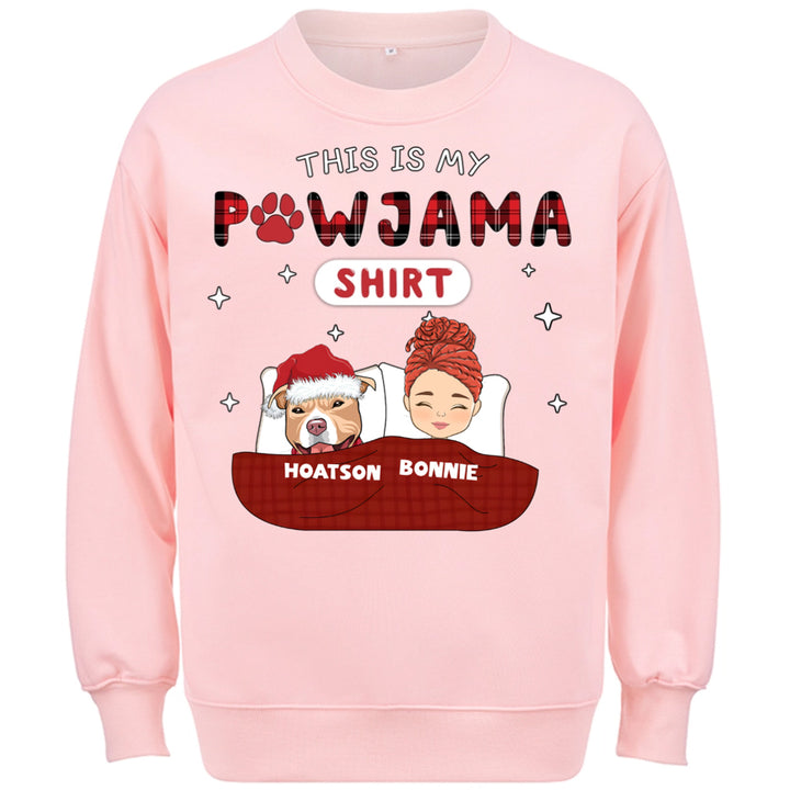 Pet Pawjama Shirt Pet Version - Personalized Custom Christmas Sweatshirt