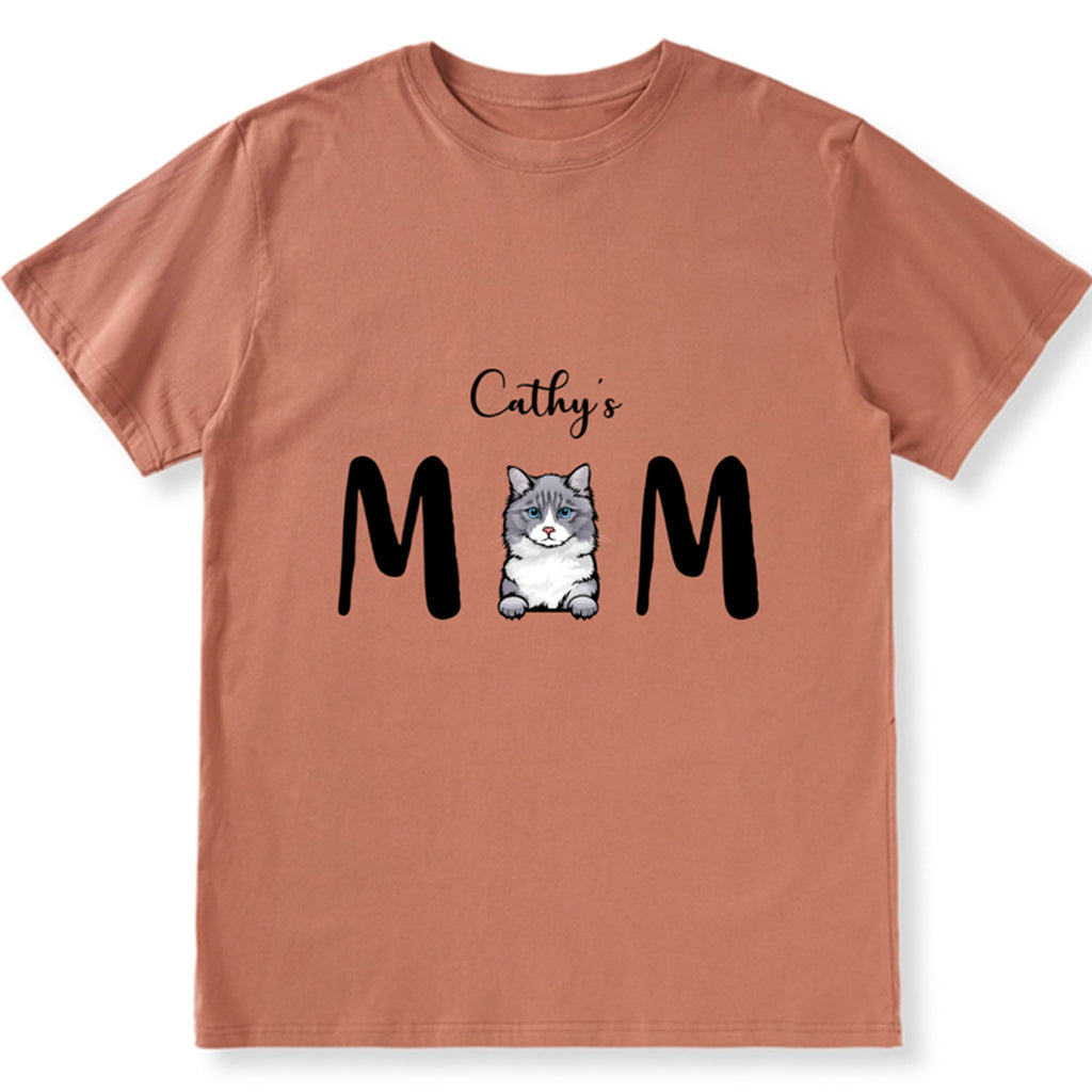 Cat Mom 2 - Personalized Custom Unisex T-shirt