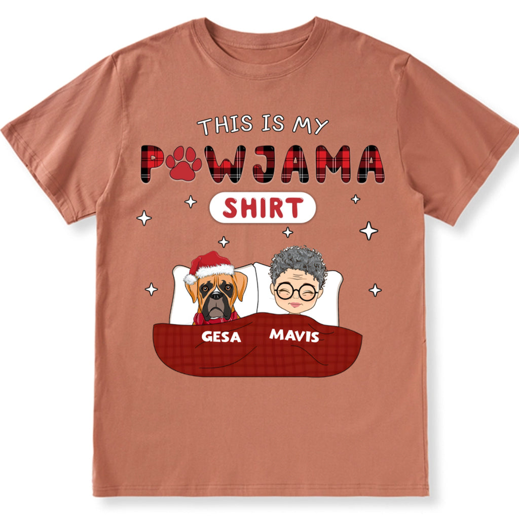 Christmas Pet Pawjama Shirt Pet Version - Personalized Custom Unisex T-shirt