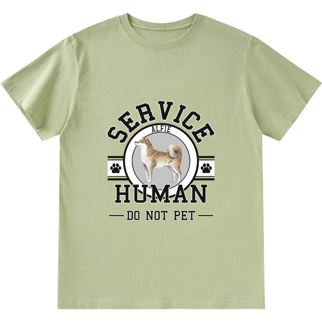 Service Human, Do Not Pet - Personalized Custom Unisex T-shirt