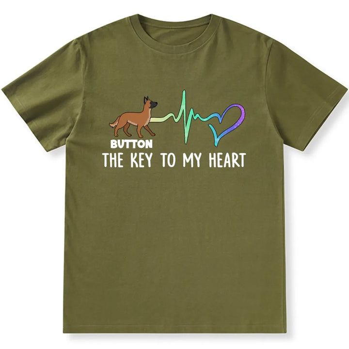 Key To My Heart - Personalized Custom Unisex T-shirt