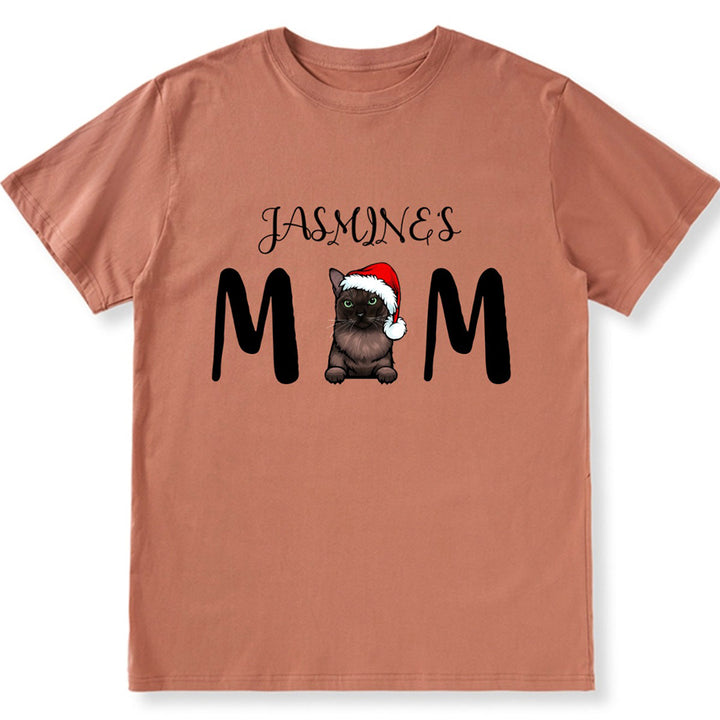 Cat Mom 3 - Personalized Custom Christmas Unisex T-shirt