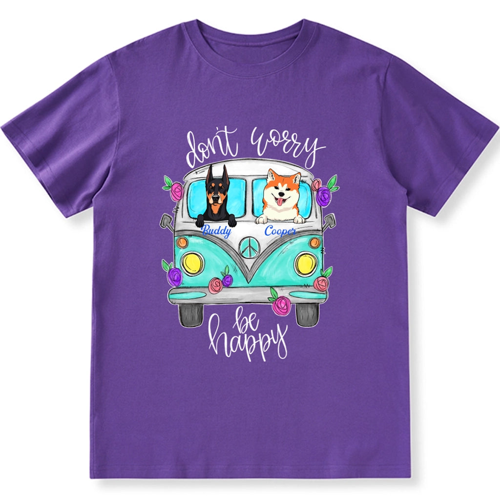 Be Happy, Mom - Personalized Custom Unisex T-Shirt