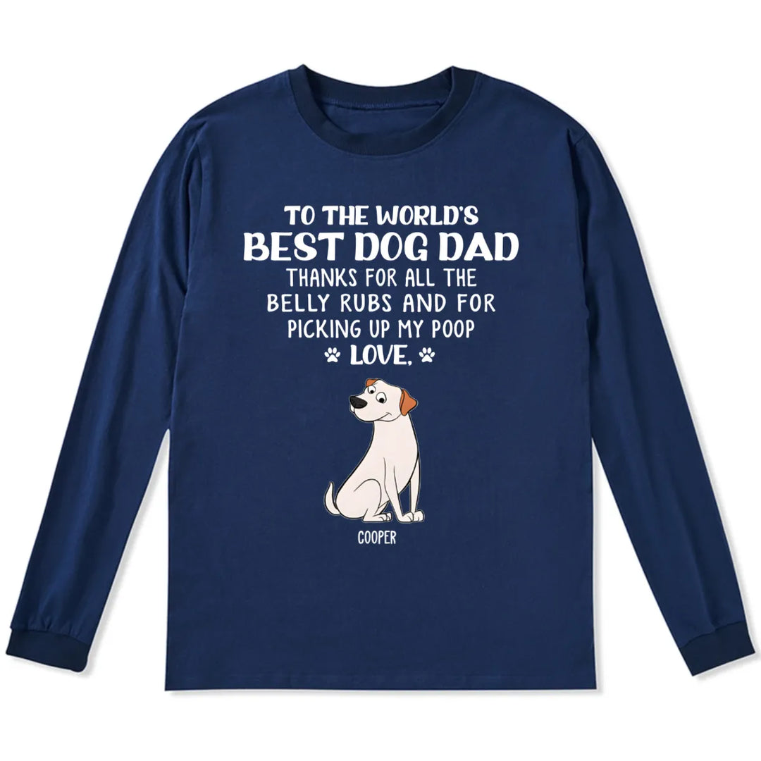 Best Dog Mom/Dad 1 - Personalized Custom Long Sleeve T-shirt