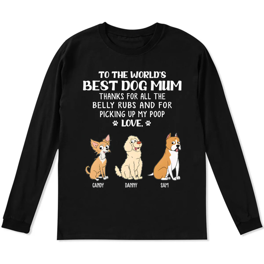 Best Dog Mom/Dad 1 - Personalized Custom Long Sleeve T-shirt