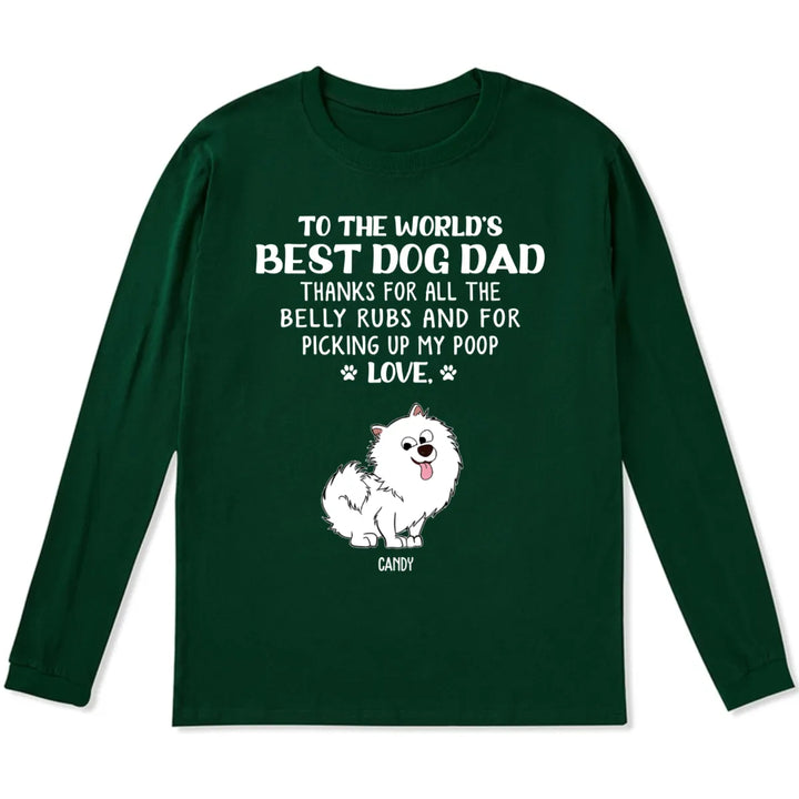 Best Dog Mom/Dad 1 - Personalized Custom Long Sleeve T-shirt