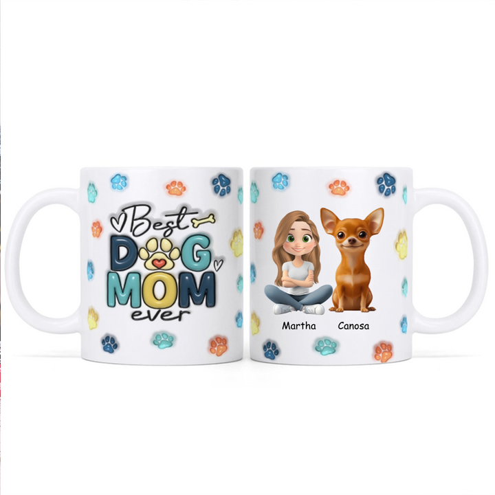 Best Dog Mom Ever - Personalized Custom Coffee Mug