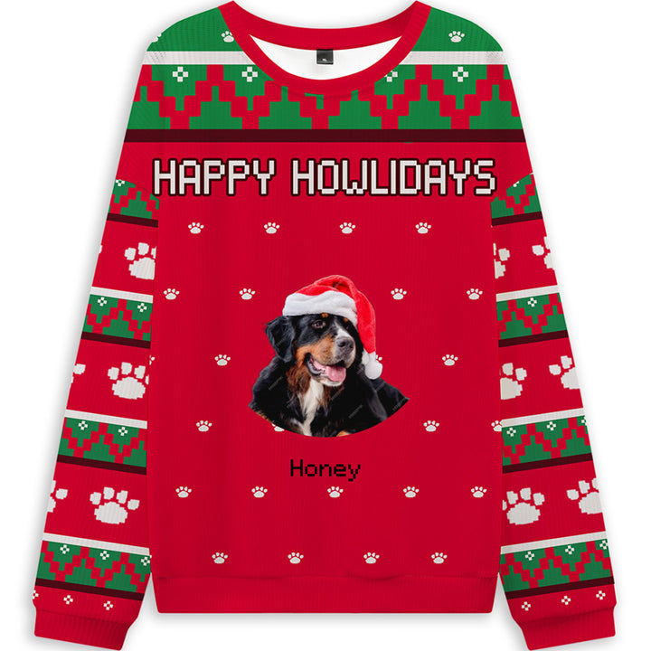 Christmas Dog - Personalized Custom Ugly Sweatshirt