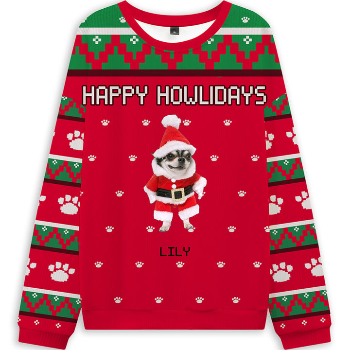 Christmas Dog - Personalized Custom Ugly Sweatshirt