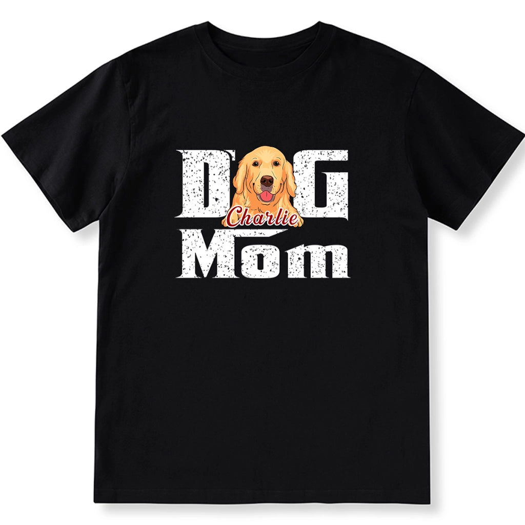 Cool Dog Mom - Personalized Custom Unisex T-Shirt