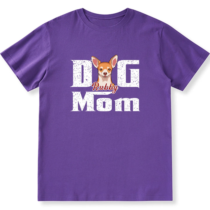 Cool Dog Mom - Personalized Custom Unisex T-Shirt