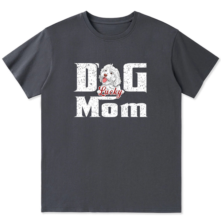 Cool Dog Mom - Personalized Custom Unisex T-Shirt