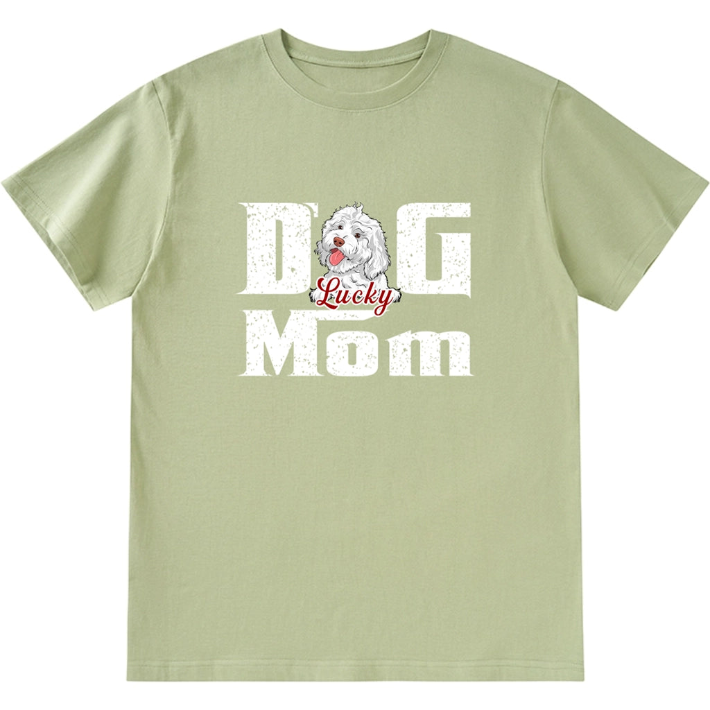 Cool Dog Mom - Personalized Custom Unisex T-Shirt