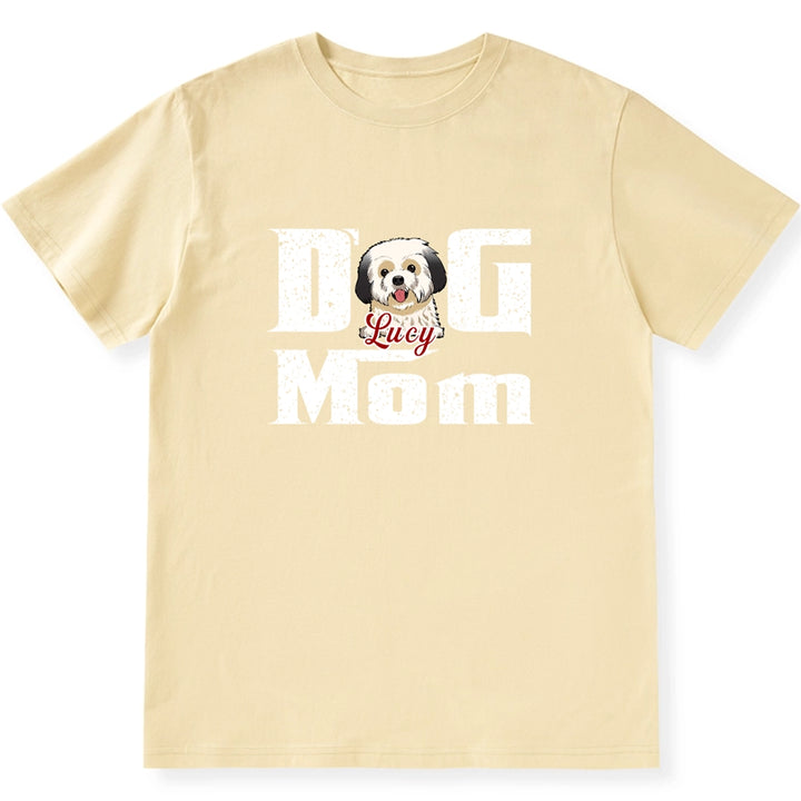 Cool Dog Mom - Personalized Custom Unisex T-Shirt