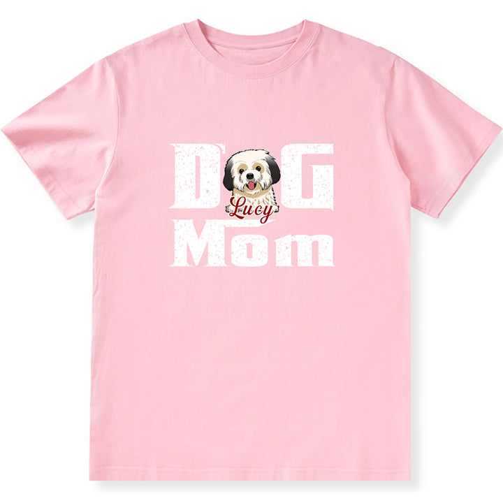 Cool Dog Mom - Personalized Custom Unisex T-Shirt