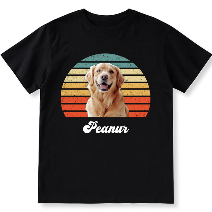 Dog Cat Vintage Retro Photo - Personalized Custom Unisex T-Shirt