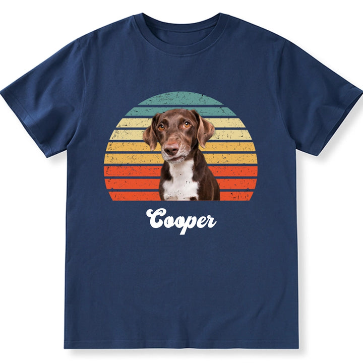 Dog Cat Vintage Retro Photo - Personalized Custom Unisex T-Shirt