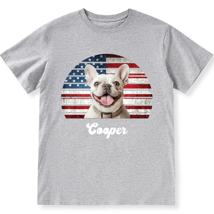 Dog Cat Vintage Retro Photo - Personalized Custom Unisex T-Shirt