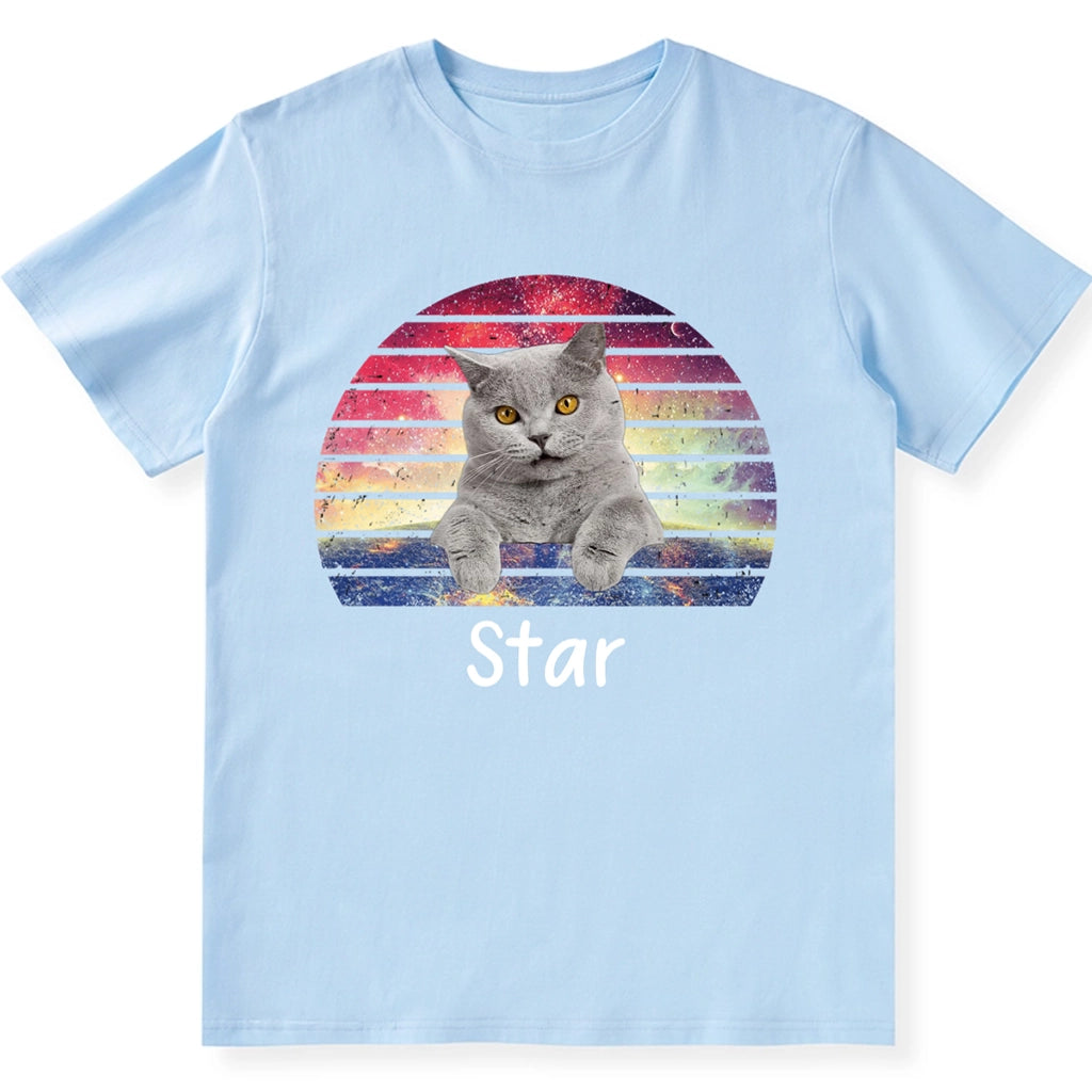 Dog Cat Vintage Retro Photo - Personalized Custom Unisex T-Shirt