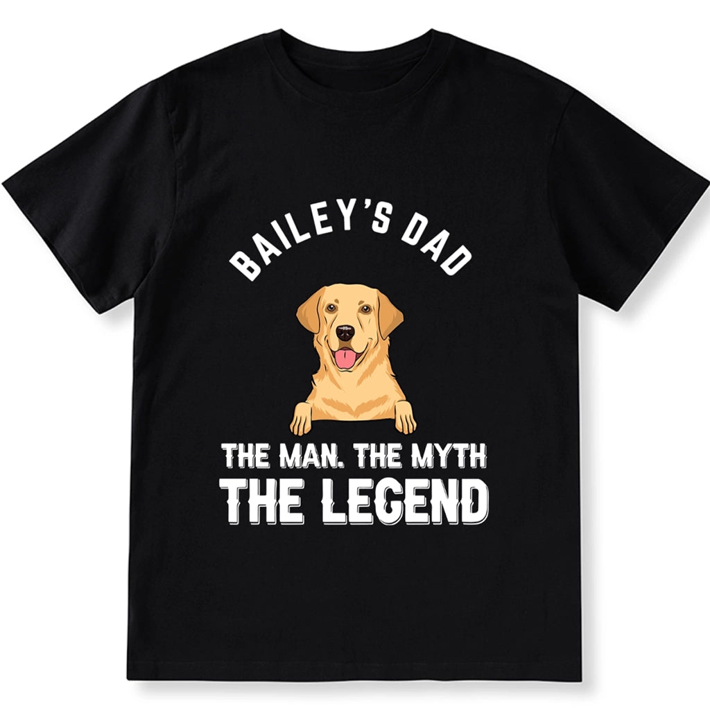 Dog Dad Legend - Personalized Custom Unisex T-shirt