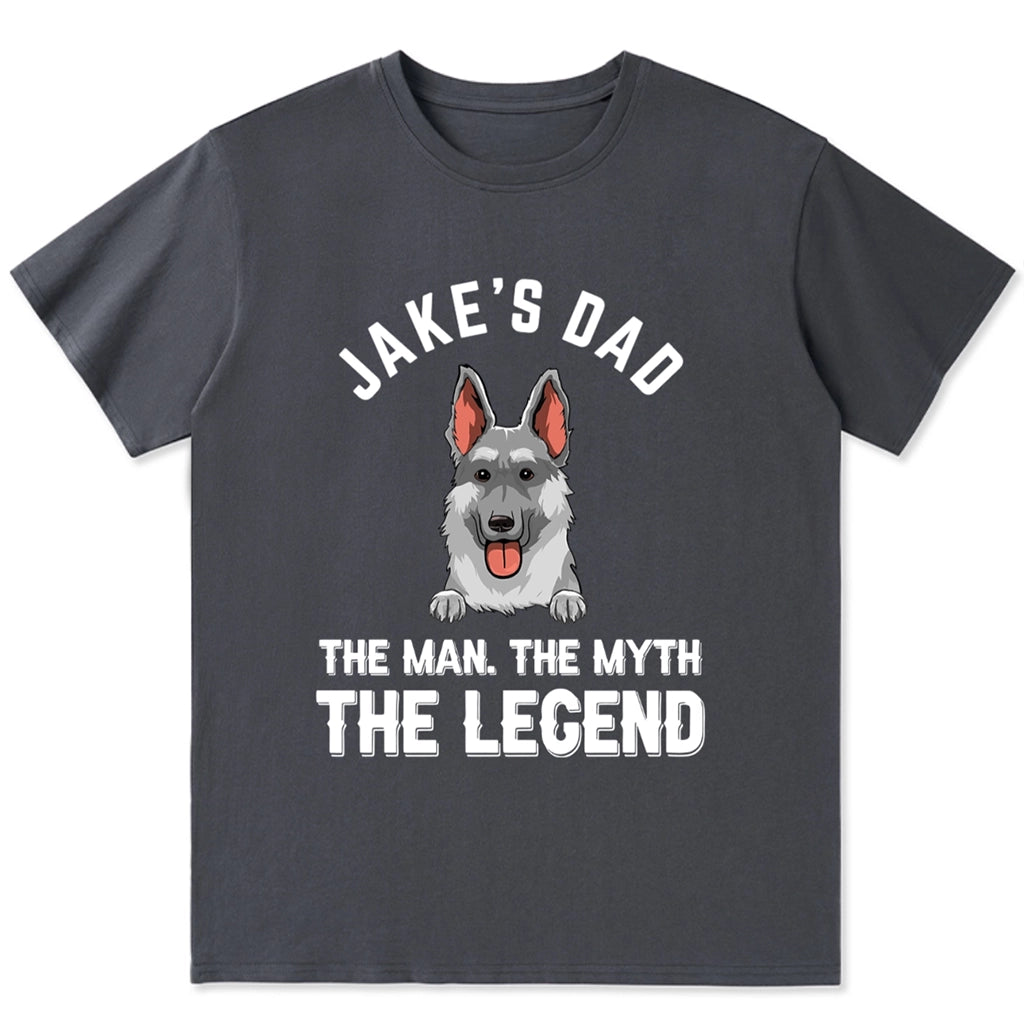 Dog Dad Legend - Personalized Custom Unisex T-shirt