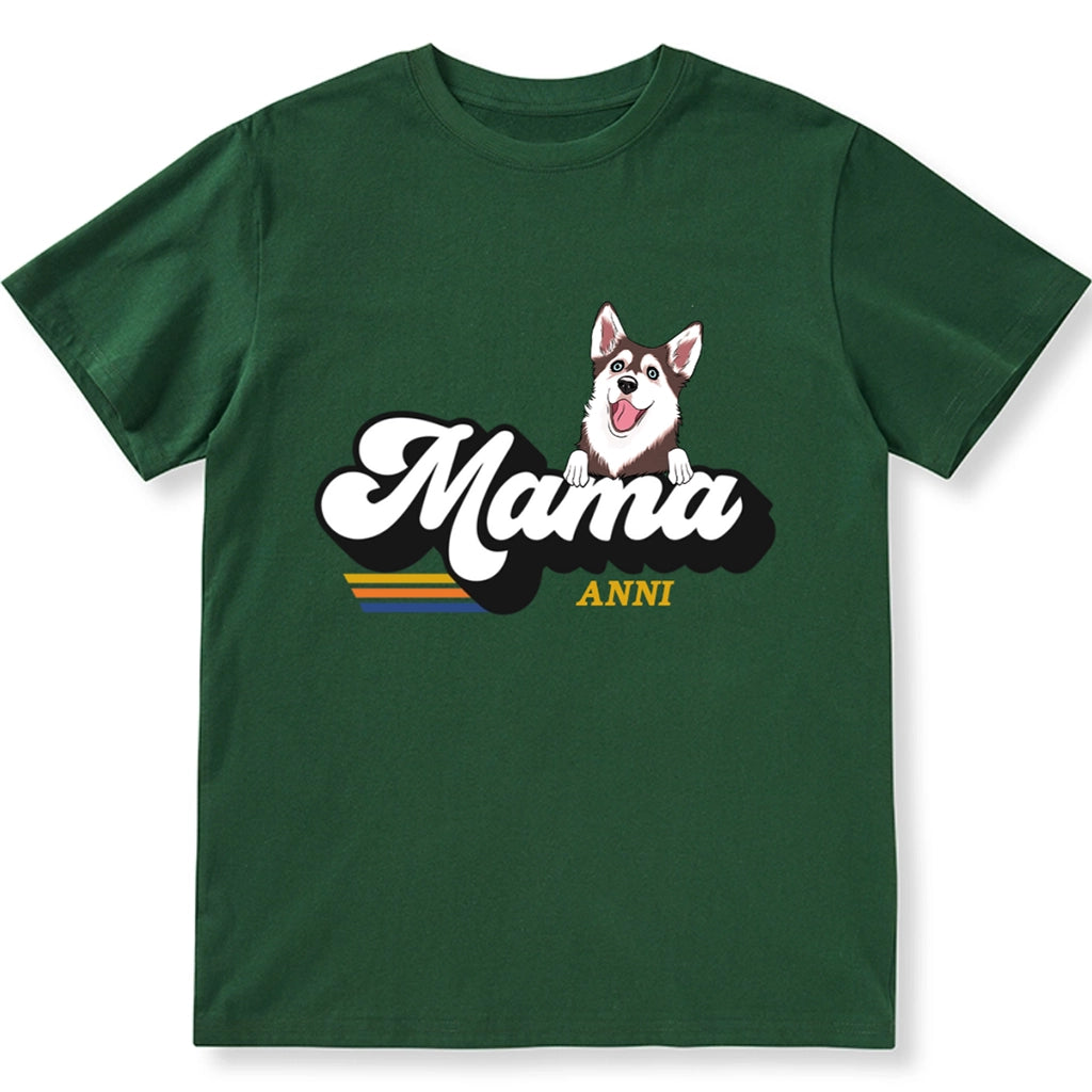 Dog Mama - Personalized Custom Unisex T-shirt