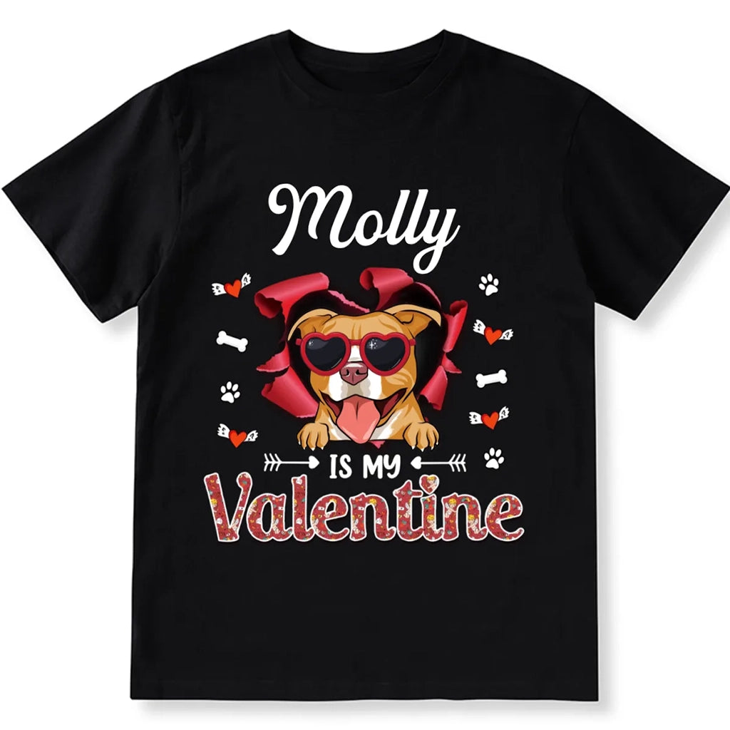 Dog Valentine - Personalized Custom Unisex T-shirt