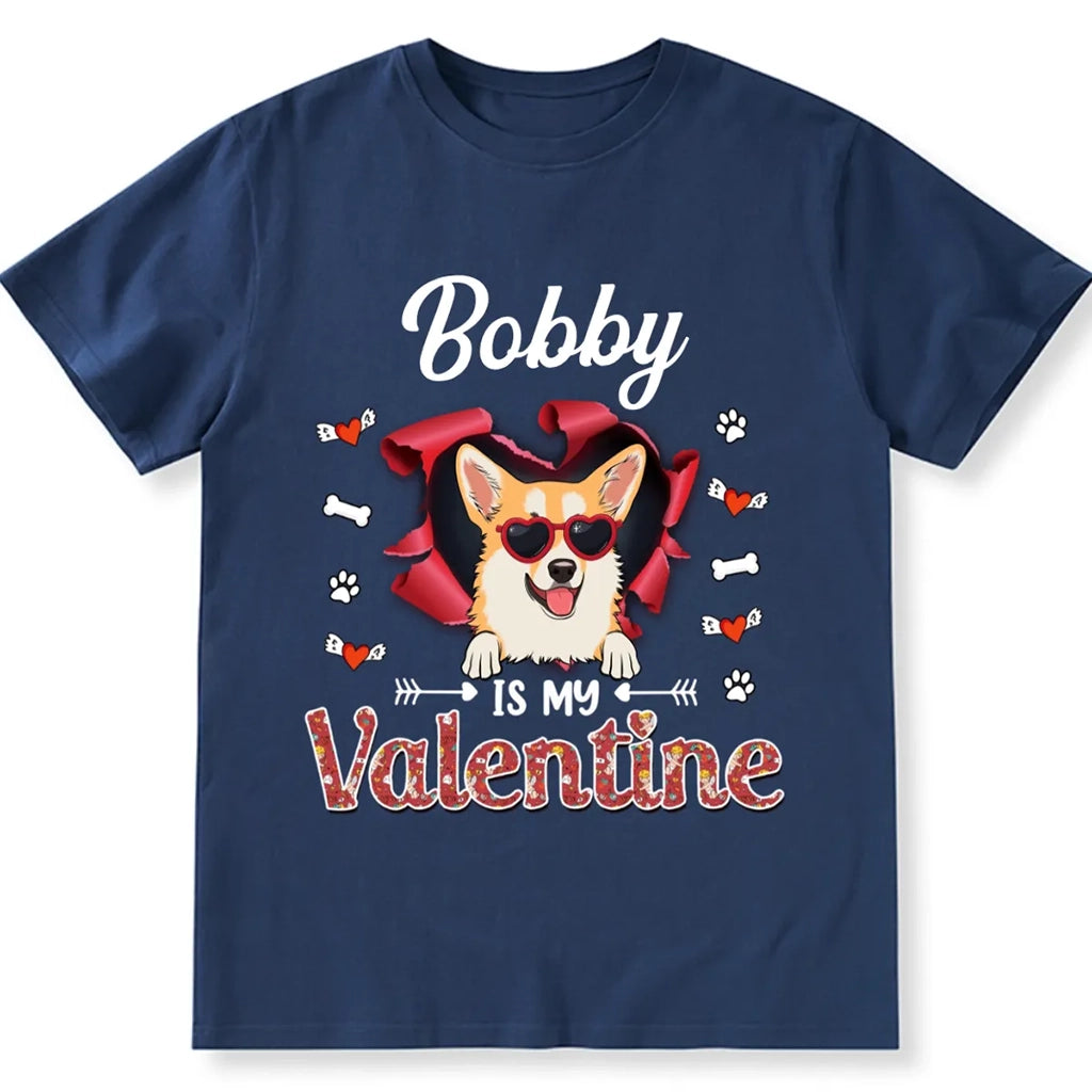 Dog Valentine - Personalized Custom Unisex T-shirt