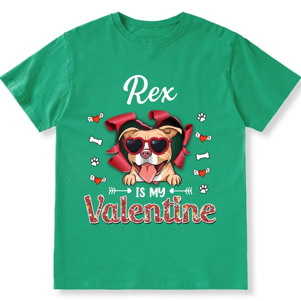 Dog Valentine - Personalized Custom Unisex T-shirt