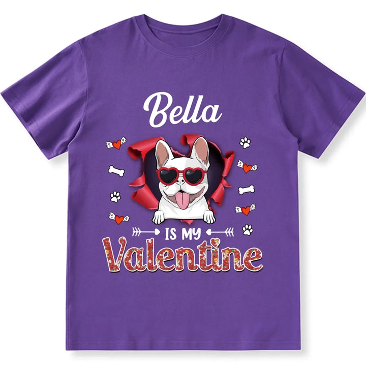 Dog Valentine - Personalized Custom Unisex T-shirt