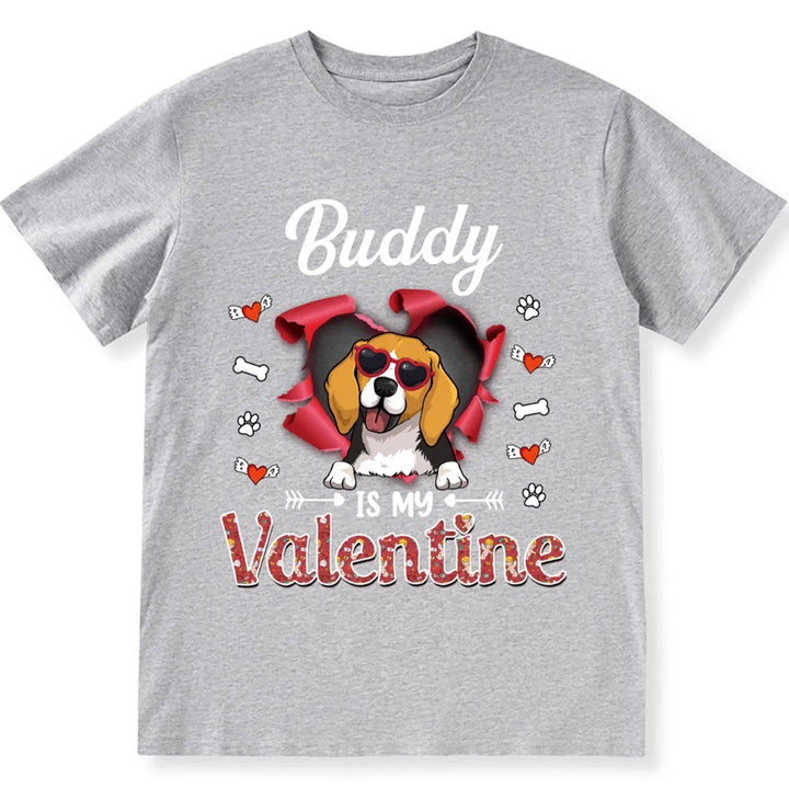 Dog Valentine - Personalized Custom Unisex T-shirt