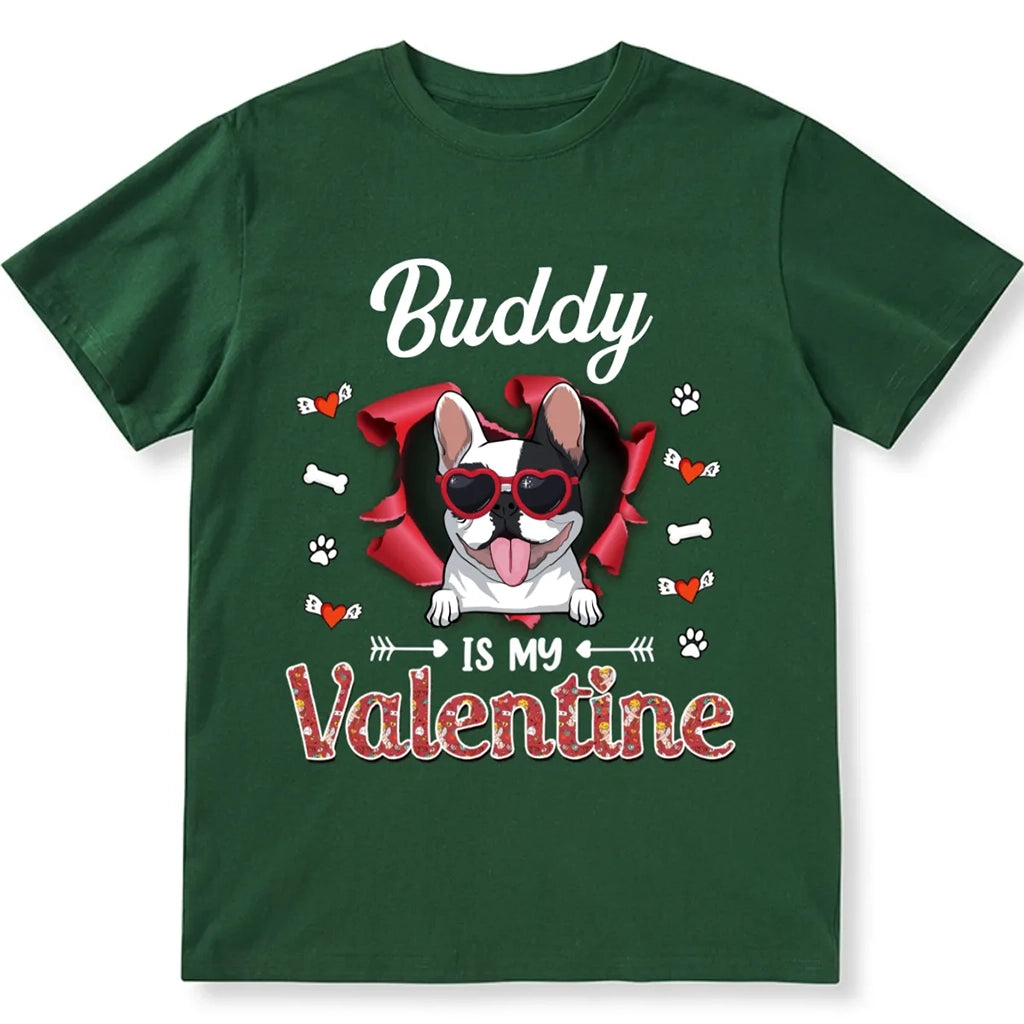 Dog Valentine - Personalized Custom Unisex T-shirt