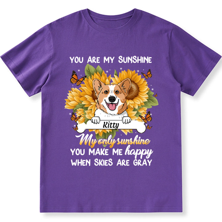 Dog Sunshine - Personalized Custom Unisex T-shirt