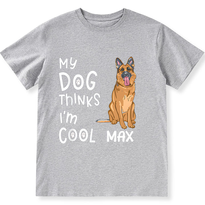 Dog Thinks Cool - Personalized Custom Unisex T-shirt