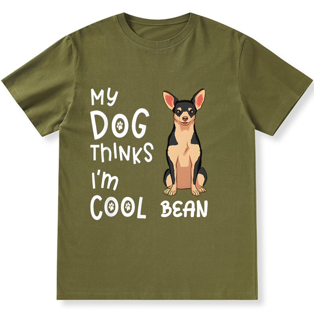 Dog Thinks Cool - Personalized Custom Unisex T-shirt