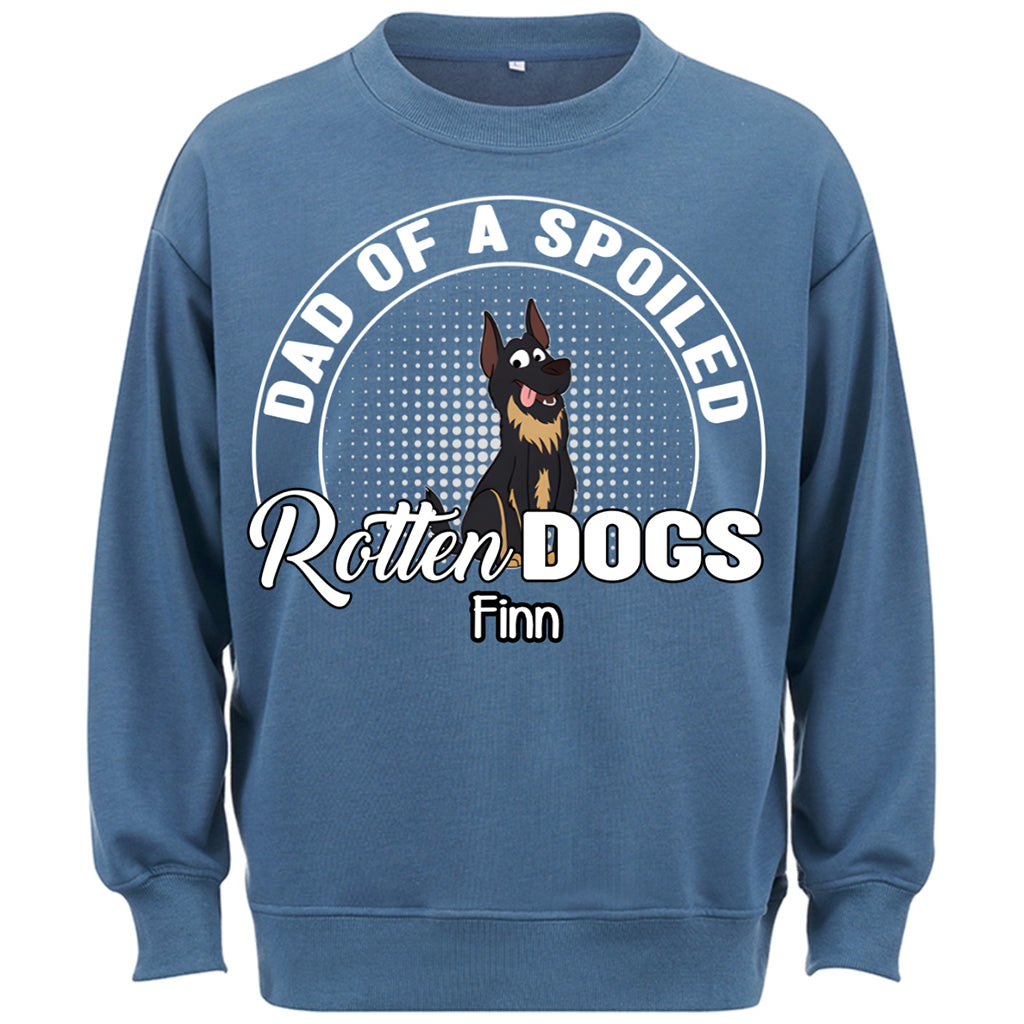 Dog Lovers Spoiled Rotten Dog - Personalized Custom Sweatshirt