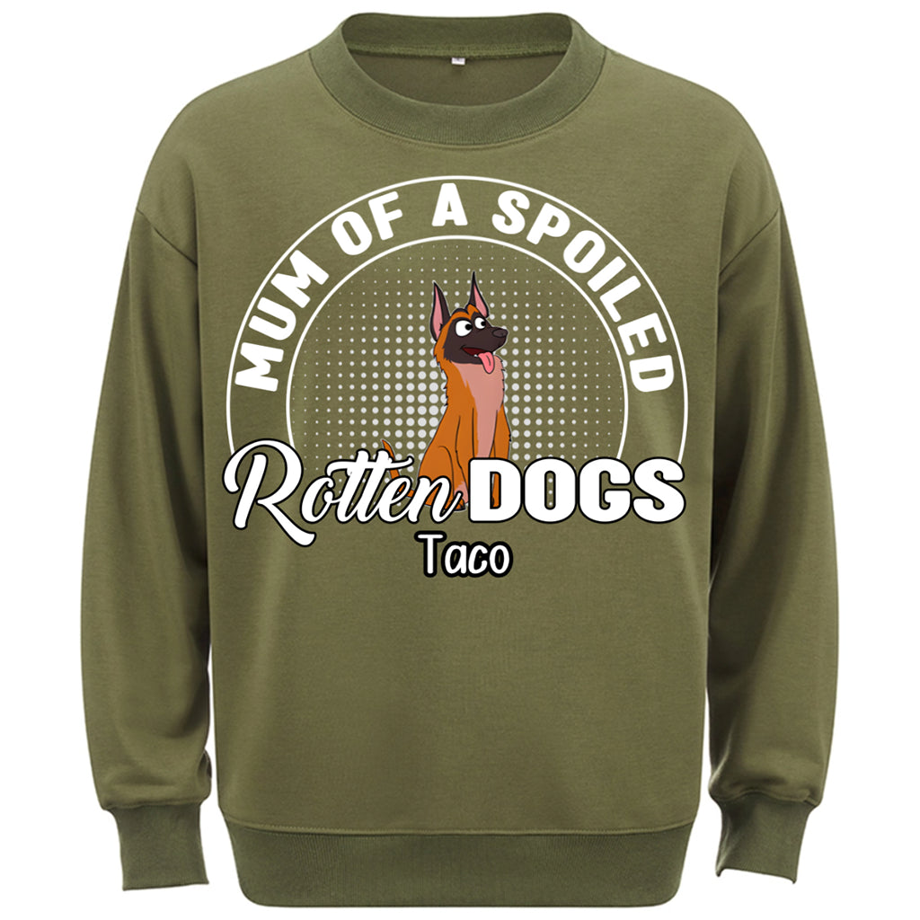 Dog Lovers Spoiled Rotten Dog - Personalized Custom Sweatshirt