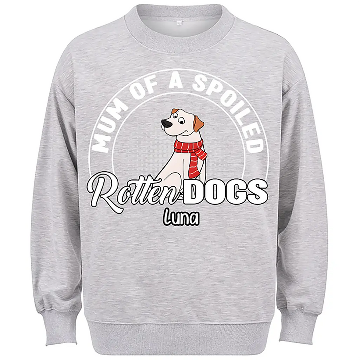 Dog wearing scarf-Personalized Custom Christmas Sweatshirt