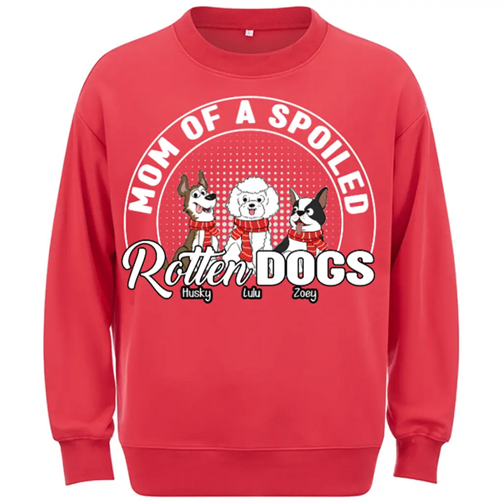 Dog wearing scarf-Personalized Custom Christmas Sweatshirt