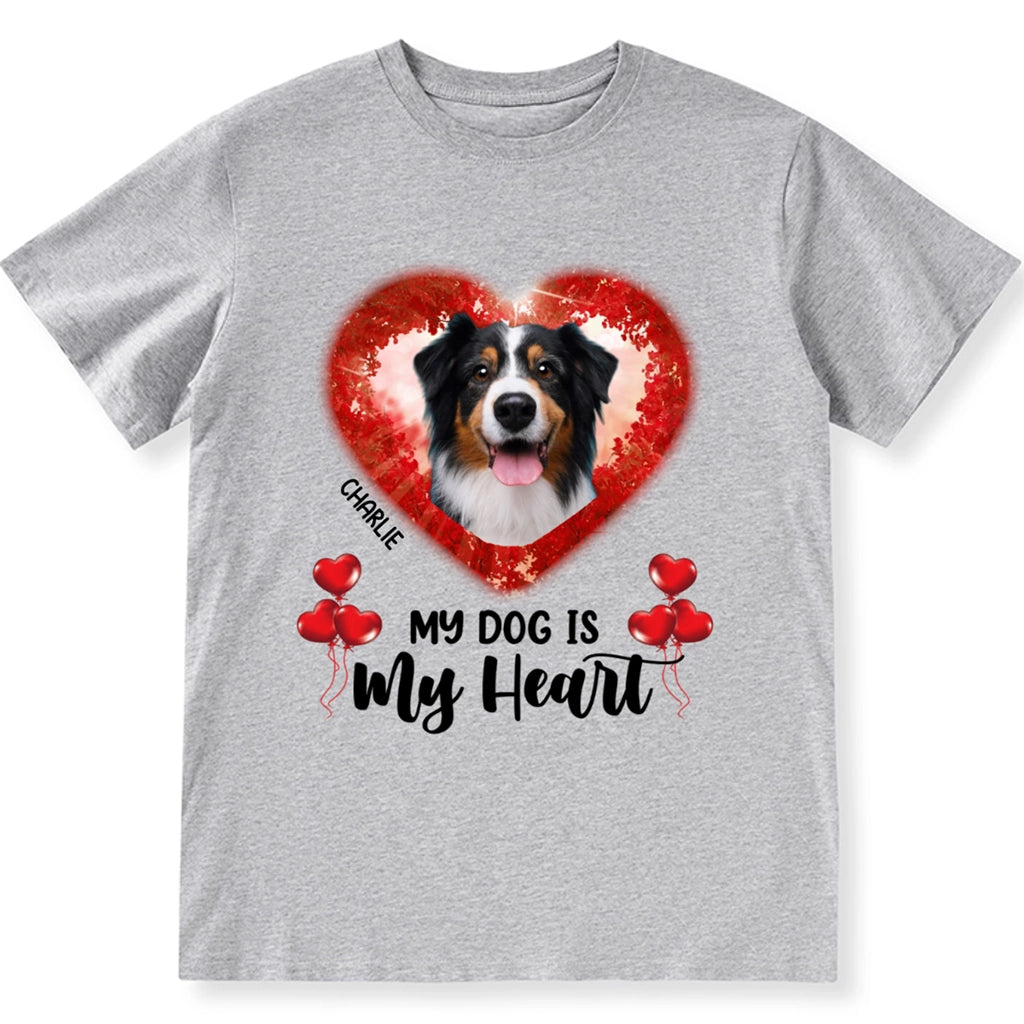 Dogs In Heart - Personalized Custom Unisex T-Shirt